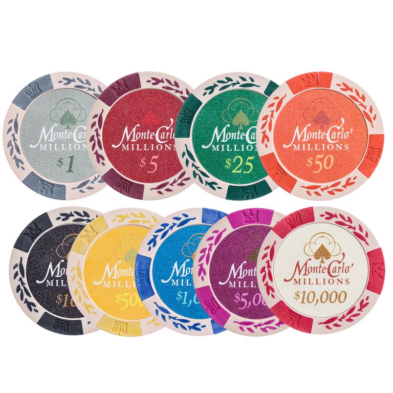 Fichas de Poker Personalizadas 14gms Modelo Monte Carlo Millions Cidade do  Poker - Cidade do Poker Mobile